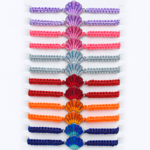 Pulsera Macrame Concha color (ref PU090403)