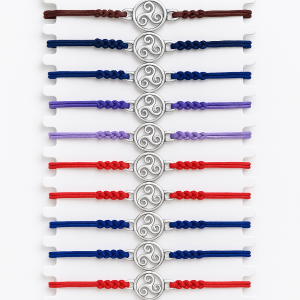Pulsera macrame Triskel acero (ref PU090402)