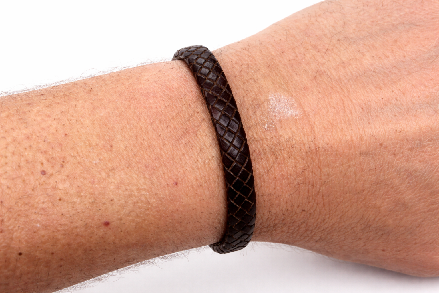 Pulsera piel trenzado osc (ref PU090305) - Imagen 2