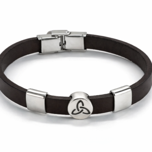 Pulsera Cuero10mm Triqueta (ref PU090110)