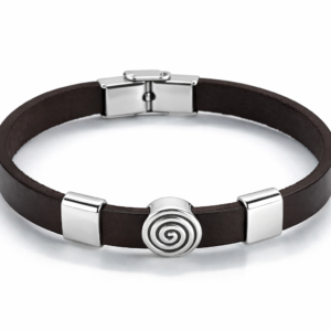 Pulsera Cuero10mm Espiral (ref PU090109)