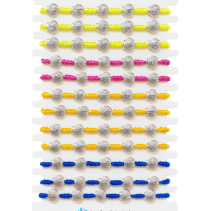 Pulsera macrame Conchitas acero (ref PU090450)
