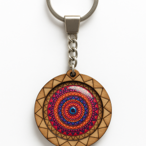 Llavero Mandala Madera 2 (ref LL050105)