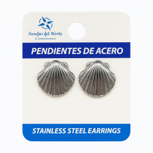 Pendientes Concha de Acero (ref PE010203)