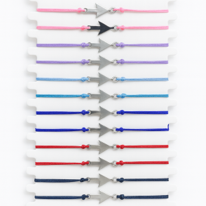 Pulsera Macrame Flecha Acero (ref PU090409)