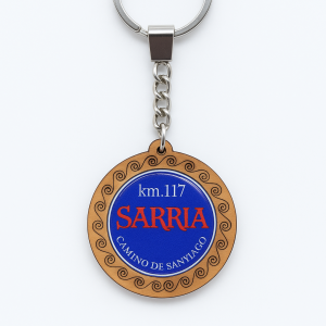 Llavero gota madera Sarria (ref LL030107)