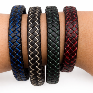 Pulsera Cuero Trenzado Elite (ref PU090911)