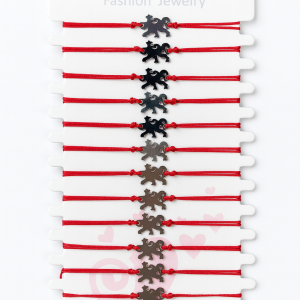 Pulsera Macramé Acero León gde (ref PU090419)