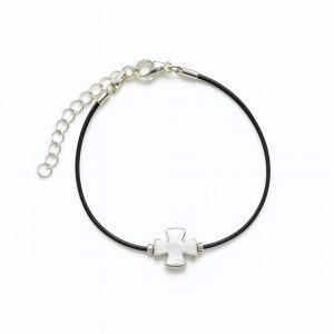 Pulsera hilo cuero Templaria (ref PU110111)