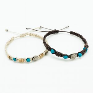 Pulsera Macramé Madera 1 (ref PU090801)