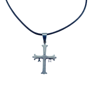 Colgante acero Cruz de Asturias peq (ref CO010121)