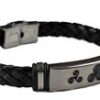 Pulsera Cuero Acero Triskel (ref PU090913)