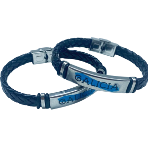 Pulsera Cuero Acero Galicia (ref PU090914)