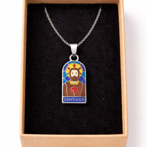 Colgante Acero Cadena Santiago Apostol CON CAJA (ref CO010211)