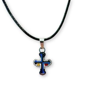 Colgante Acero Cruz Asturias Multicolor (ref CO010130)