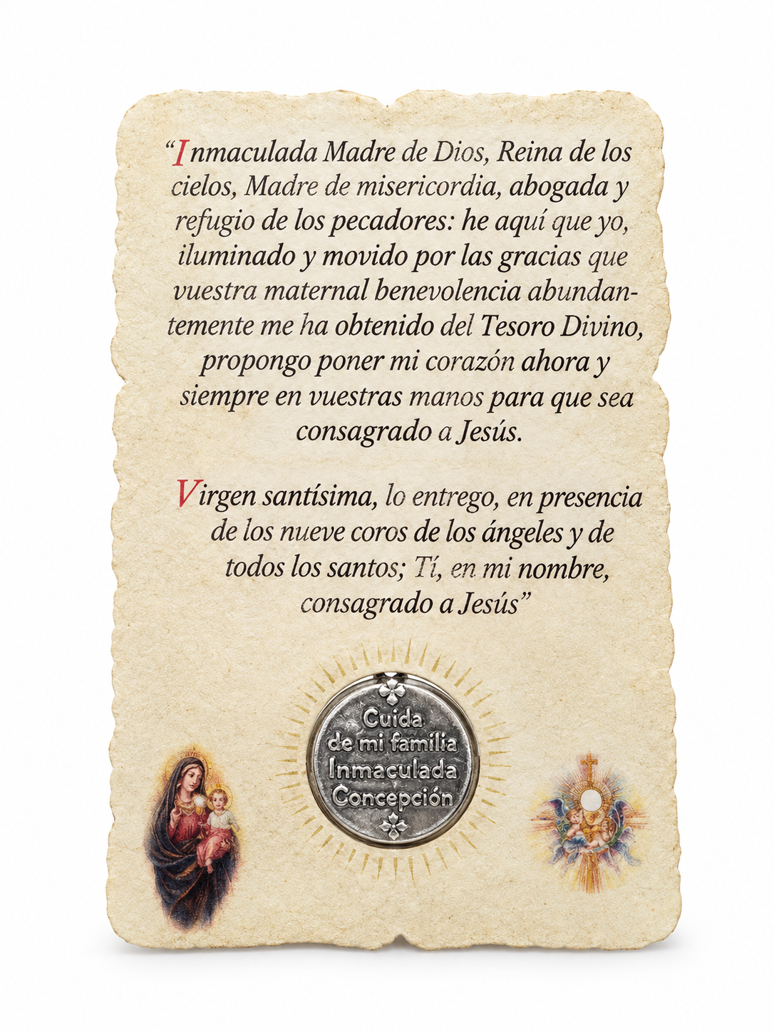Estampita Inmaculada Concepción (ref ES010102) - Imagen 2