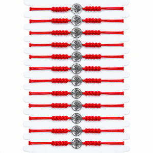 Pulsera Macrame Árbol Rojo (ref PU090649)